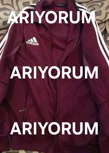 Bordo Adidas Kadın Spor Ceket SATMIYORUM!!! ARIYORUM