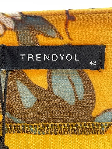 44 Beden sarı Renk Trendyol & Milla Midi Etek %70 İndirimli.