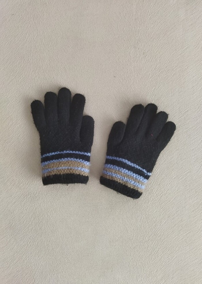 Yünlü çocuk eldiveni - Görsel 2