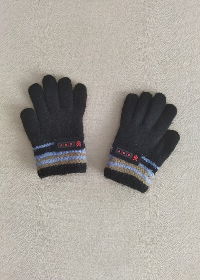 Yünlü çocuk eldiveni - Görsel 3
