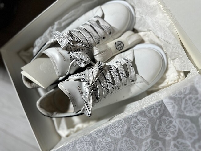 Alexander McQueen Alexander McQueen Siyah Beyaz Klasik Ayakkabı
