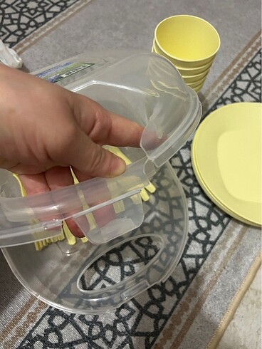 Sarı renk piknik seti - Görsel 7