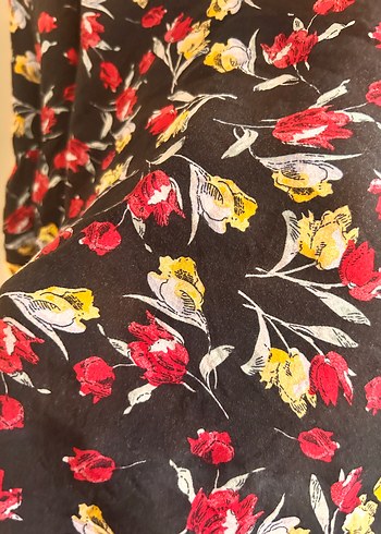 Çiçek Desenli Bohem Kadın Bluz - Görsel 4