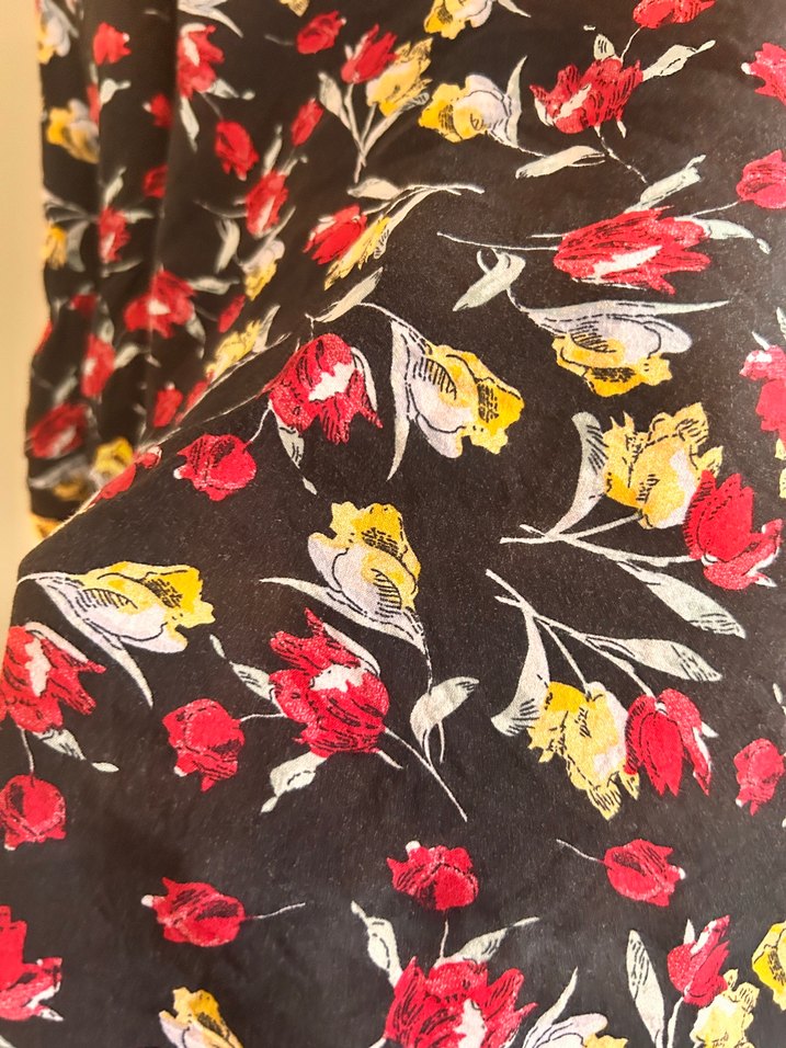 Çiçek Desenli Bohem Kadın Bluz - Görsel 4