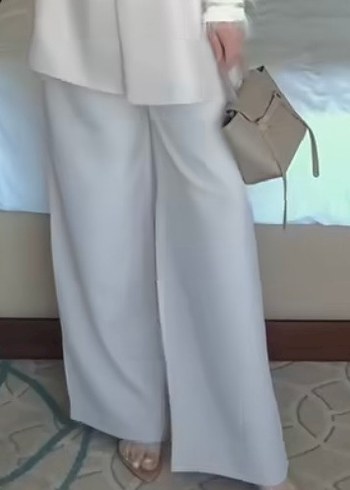 Trendyol & Milla Bej Kadın palazzo Regular Fit Pantolon