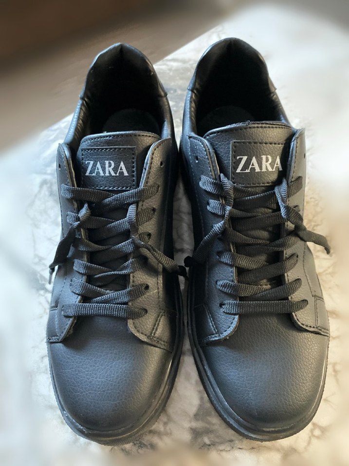 Zara Siyah Erkek Günlük Bağcıklı Sneaker - Görsel 2