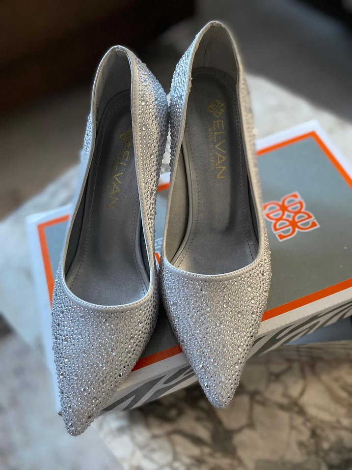 Diger Gri Parlak Yüksek Topuklu Kadın Ayakkabı - Görsel 2