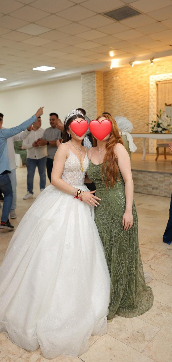 İşlemeli Boncuklu Straplez Uzun Abiye Elbise - Görsel 2