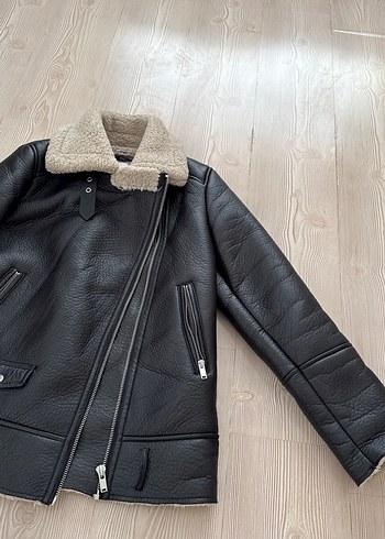 m Beden Deri Biker Ceket
