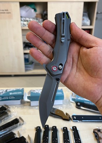 HAPSBUGS Gri Katlanır Bıçak - Görsel 4