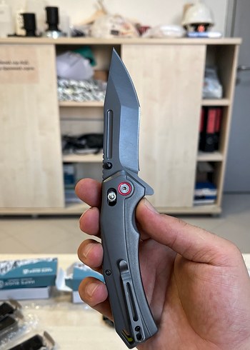 HAPSBUGS Gri Katlanır Bıçak - Görsel 2