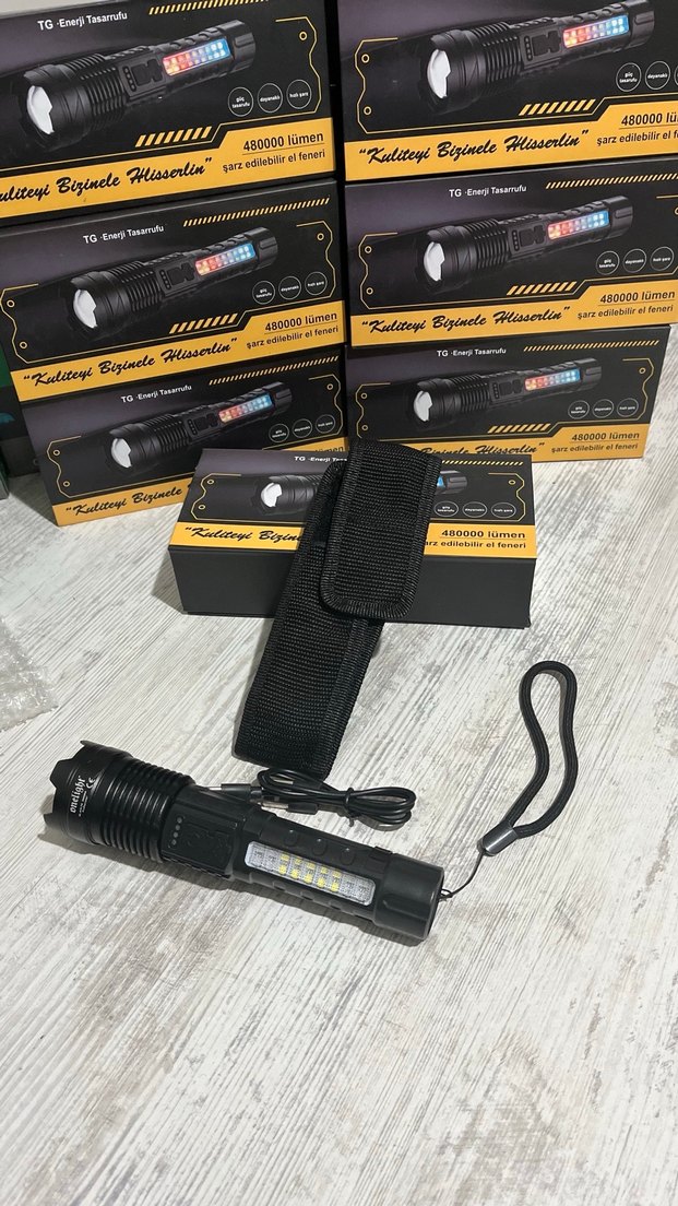 Polis feneri zoomlu fonksiyonlu El Feneri - Görsel 2