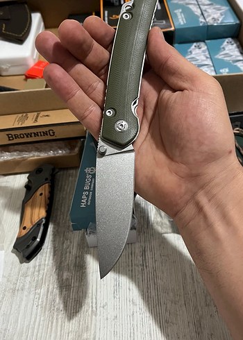 Haps bugs Katlanabilir Bıçak - Haki Renk - Görsel 3