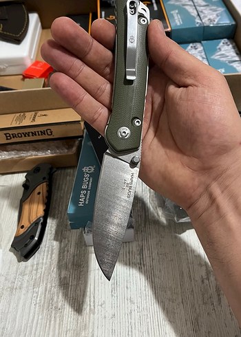 Haps bugs Katlanabilir Bıçak - Haki Renk - Görsel 4