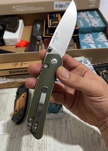 Haps bugs Katlanabilir Bıçak - Haki Renk - Görsel 2