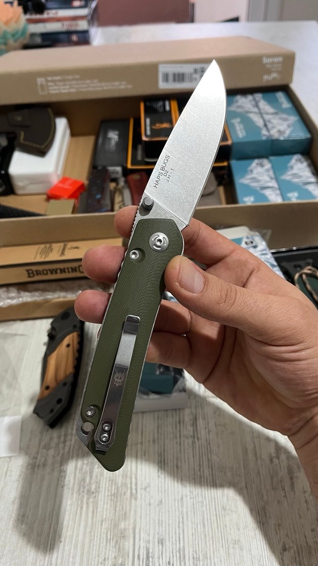 Haps bugs Katlanabilir Bıçak - Haki Renk - Görsel 2