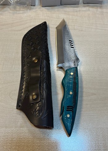 N690 stabilize kabze avcı bıçağı köpek balığı - Görsel 7