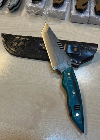 N690 stabilize kabze avcı bıçağı köpek balığı - Görsel 6