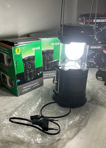 Şarjlı Siyah Kamp Feneri - Görsel 2