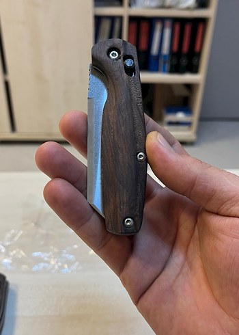 Kahverengi Ahşap Saplı Katlanır Bıçak - Görsel 4