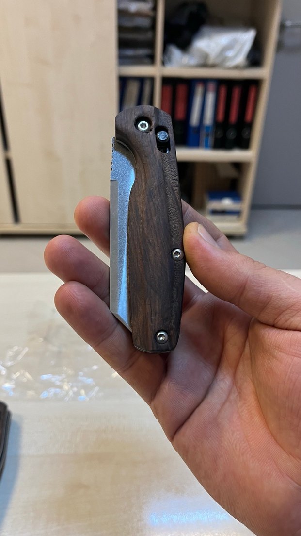 Kahverengi Ahşap Saplı Katlanır Bıçak - Görsel 4