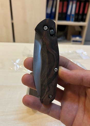 Kahverengi Ahşap Saplı Katlanır Bıçak - Görsel 4