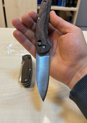 Kahverengi Ahşap Saplı Katlanır Bıçak - Görsel 3