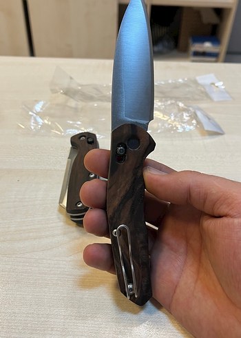 Kahverengi Ahşap Saplı Katlanır Bıçak - Görsel 2