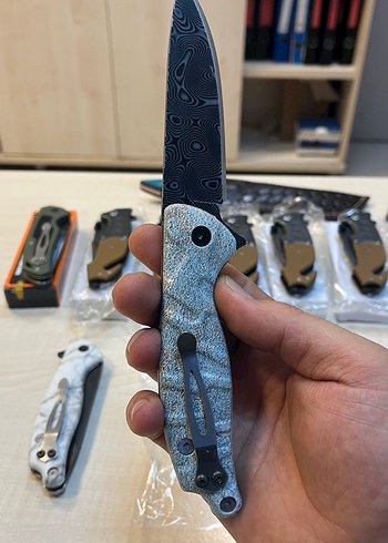 Gri Desenli Katlanır Bıçak - Görsel 2