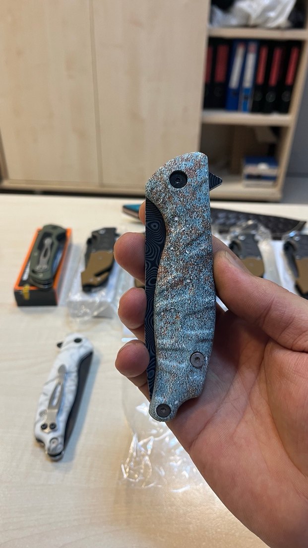 Gri Desenli Katlanır Bıçak - Görsel 3