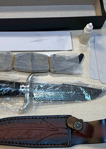 Paslanmaz damascus avcı bıçağı koleksiyonluk - Görsel 3