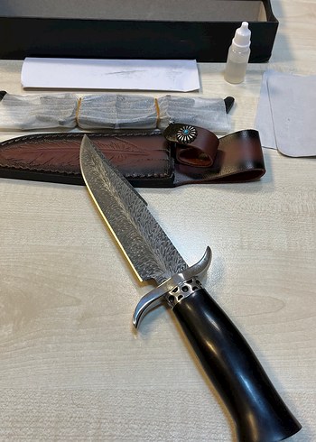 Paslanmaz damascus avcı bıçağı koleksiyonluk - Görsel 6