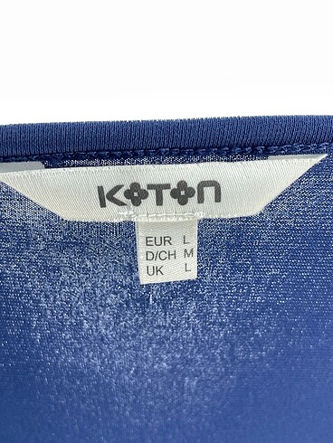 l Beden lacivert Renk Koton Bluz %70 İndirimli.