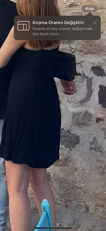 s Beden Lcw ince askılı siyah elbise