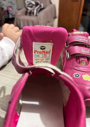 Kız Çocuk Pembe Baskılı Spor Ayakkabı - Görsel 5