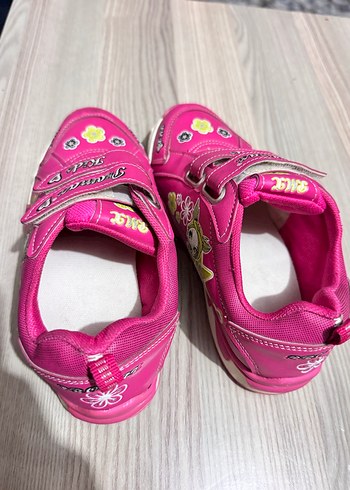 Kız Çocuk Pembe Baskılı Spor Ayakkabı - Görsel 3
