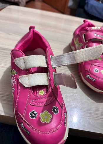 Kız Çocuk Pembe Baskılı Spor Ayakkabı - Görsel 4