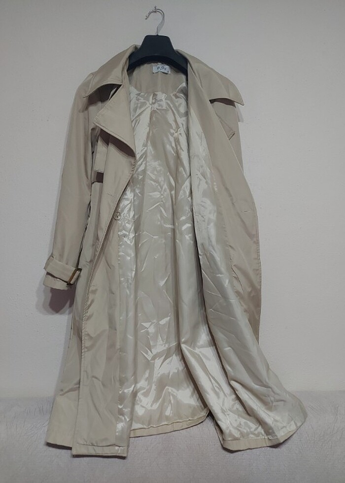 Stradi Model Taş Astarlı Uzun Trençkot - Görsel 3