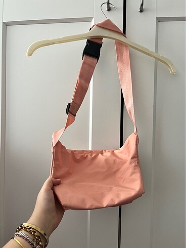 Zara Pembe bel çantası
