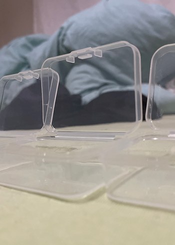 Şeffaf 3 adet plastik kutu - Görsel 3