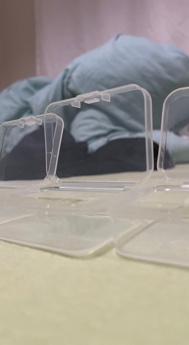 Şeffaf 3 adet plastik kutu - Görsel 3