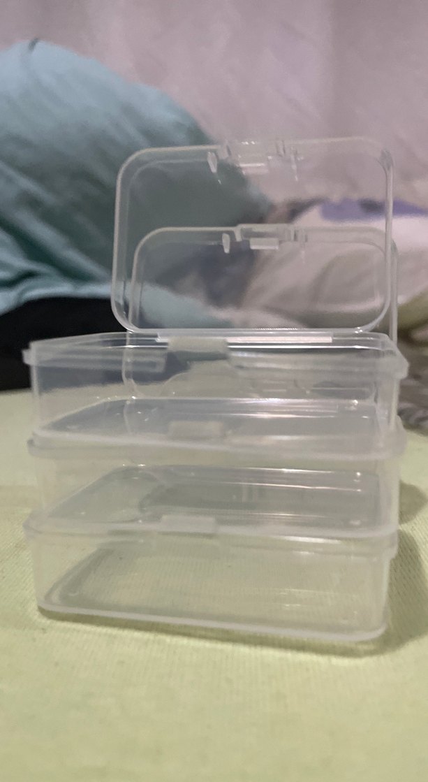 Şeffaf 3 adet plastik kutu - Görsel 2