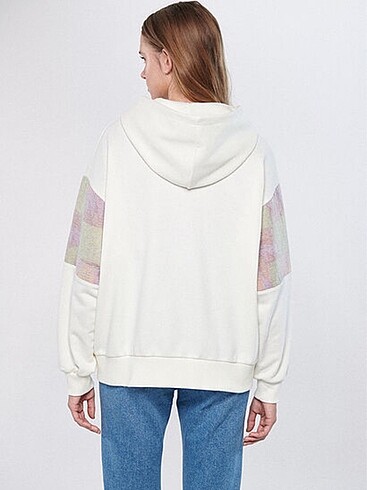 m Beden çeşitli Renk Blok detaylı fermuarlı sweatshirt