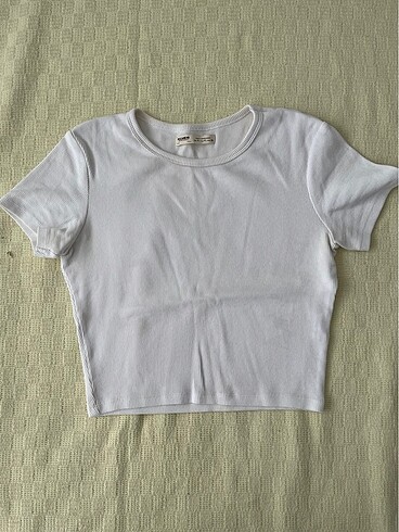 PULL&BEAR Crop Fitilli Tişört