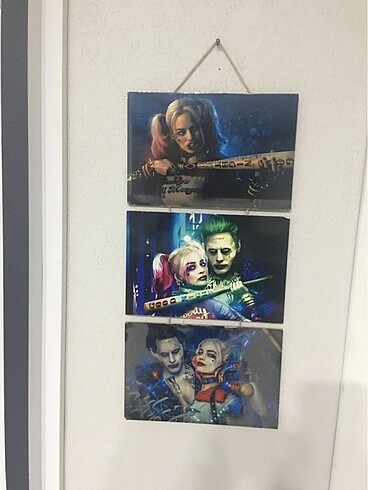  Beden Üçlü ahşap poster