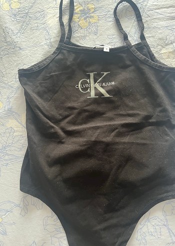 Calvin Klein Siyah İnce Askili Body
