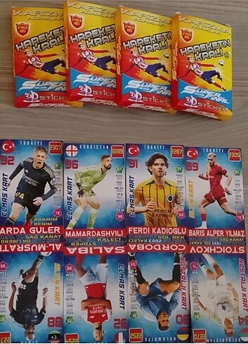 KARİZMA ADAMLAR FUTBOLCU KARTLARI
