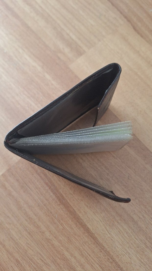 Gri Desenli Erkek Cüzdan kartvizit - Görsel 3