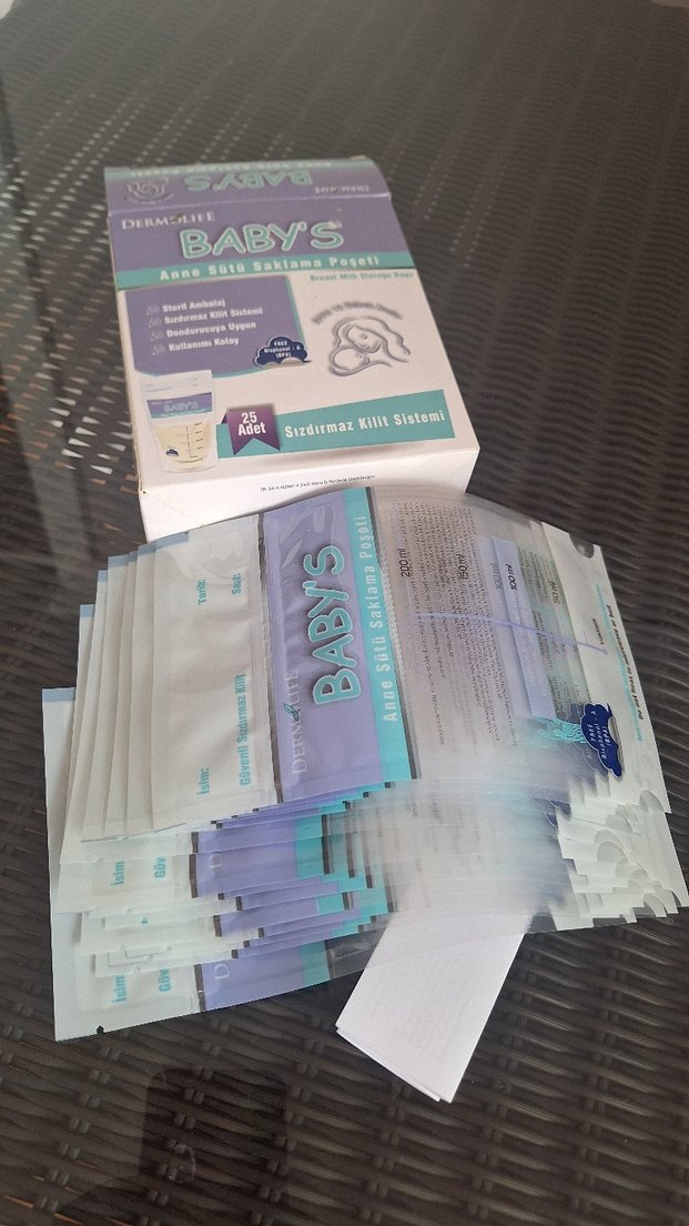 DERMSLIFE Bebek Anne Sütü Saklama Poşeti - Görsel 2