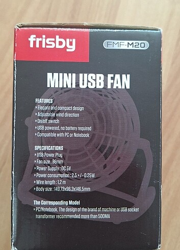 frisby masaustu fan pervane sogutucu - Görsel 4
